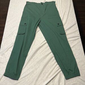 Wondery Isabel Rare Hiking Cargo Trail Pants Green Women's L Large